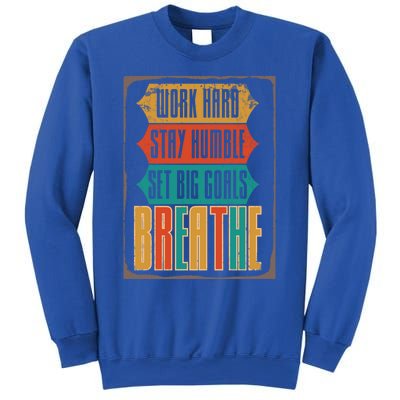 Care Week Work Hard Stay Humble Breath Respiratory Therapist Gift Sweatshirt