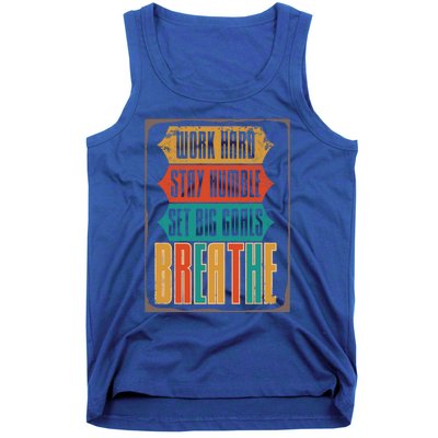 Care Week Work Hard Stay Humble Breath Respiratory Therapist Gift Tank Top