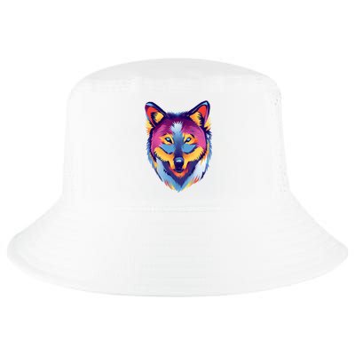 Colorful Wolf Wild Animal Cool Comfort Performance Bucket Hat