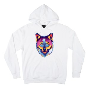 Colorful Wolf Wild Animal Hoodie