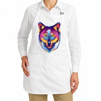 Colorful Wolf Wild Animal Apron
