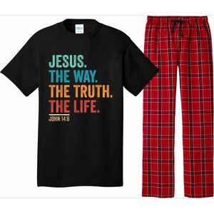 Christian Worship Women Men Jesus The Way Truth Life Pajama Set