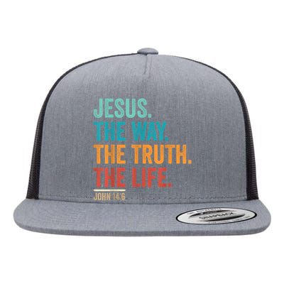 Christian Worship Women Men Jesus The Way Truth Life Flat Bill Trucker Hat