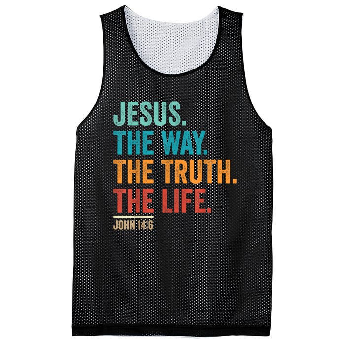 Christian Worship Women Men Jesus The Way Truth Life Mesh Reversible Basketball Jersey Tank