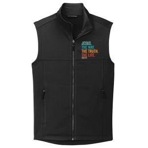 Christian Worship Women Men Jesus The Way Truth Life Collective Smooth Fleece Vest