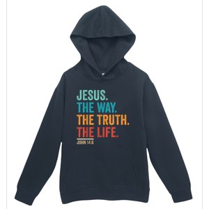 Christian Worship Women Men Jesus The Way Truth Life Urban Pullover Hoodie