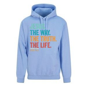 Christian Worship Women Men Jesus The Way Truth Life Unisex Surf Hoodie