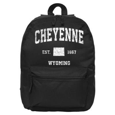 Cheyenne Wyoming Wy Vintage Sports 16 in Basic Backpack