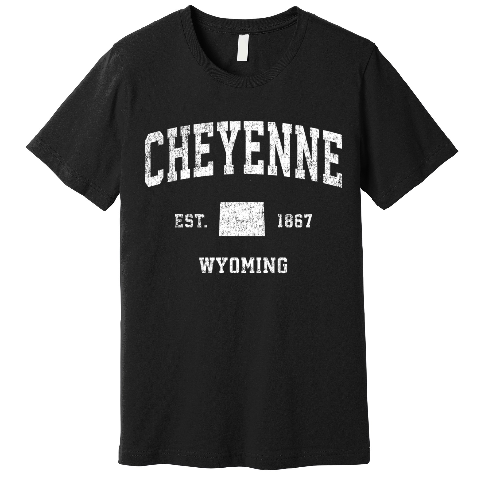 Cheyenne Wyoming Wy Vintage Sports Premium T-Shirt