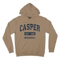 Casper Wyoming Wy Vintage Established Hoodie