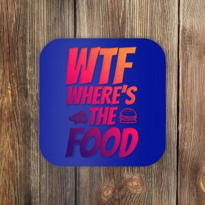 Cool Wtf Where The Food Spicy Food Lover Wine Lovers Meaningful Gift Coaster