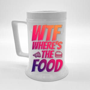 Cool Wtf Where The Food Spicy Food Lover Wine Lovers Meaningful Gift Beer Stein