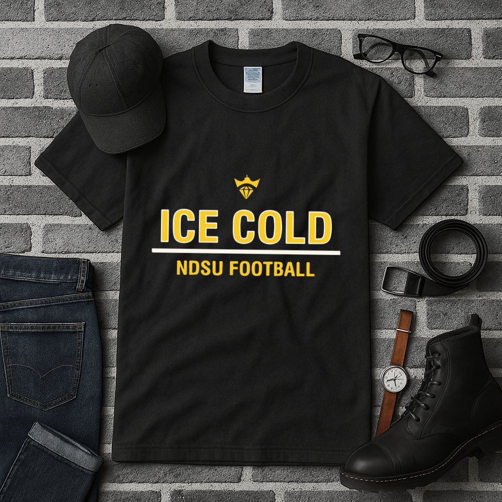 Christian Watson Wearing Ice Cold Ndsu Football Tall T-Shirt