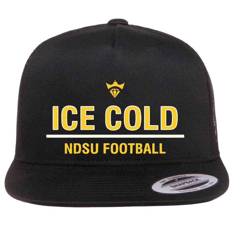 Christian Watson Wearing Ice Cold Ndsu Football Flat Bill Trucker Hat