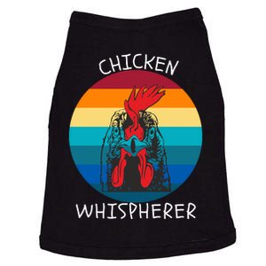 Chicken Whisperer With Retro Sunset Funny Chicken Chicken Lover Farm Animal Doggie Tank