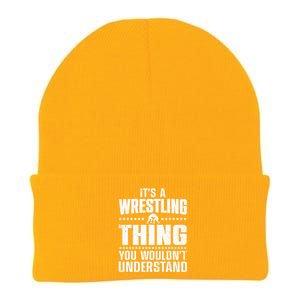 Cool Wrestling Wrestler Coach Wrestle Sports Knit Cap Winter Beanie