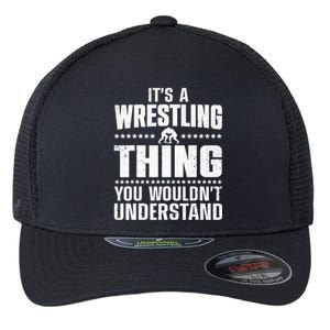 Cool Wrestling Wrestler Coach Wrestle Sports Flexfit Unipanel Trucker Cap