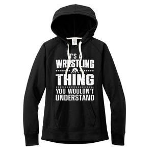 Cool Wrestling Wrestler Coach Wrestle Sports Women's Fleece Hoodie