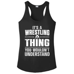 Cool Wrestling Wrestler Coach Wrestle Sports Ladies PosiCharge Competitor Racerback Tank