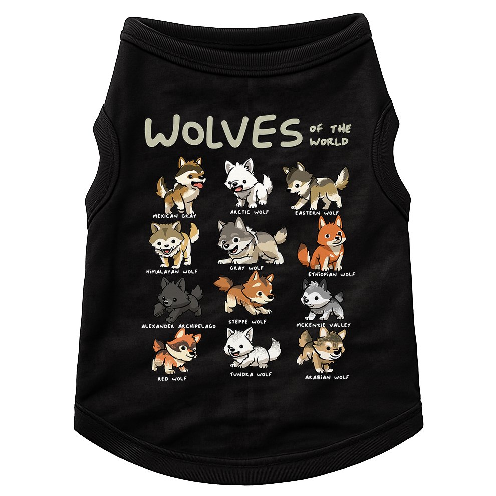 Chibi Wolf Wolves Animals Of The World Wolf Lover Doggie Tank