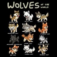 Chibi Wolf Wolves Animals Of The World Wolf Lover Doggie Tank
