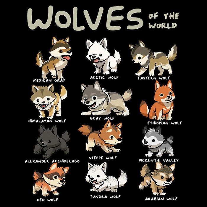 Chibi Wolf Wolves Animals Of The World Wolf Lover Doggie Tank