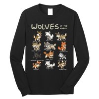 Chibi Wolf Wolves Animals Of The World Wolf Lover Long Sleeve Shirt