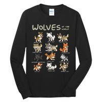 Chibi Wolf Wolves Animals Of The World Wolf Lover Tall Long Sleeve T-Shirt