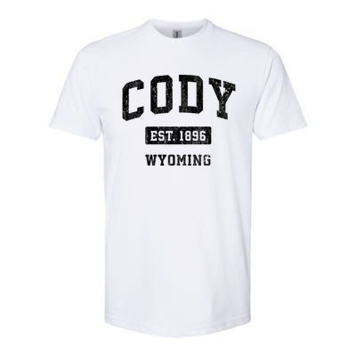 Cody Wyoming Wy Vintage Sports Established Design Softstyle CVC T-Shirt