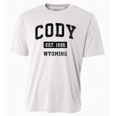 Cody Wyoming Wy Vintage Sports Established Design Cooling Performance Crew T-Shirt