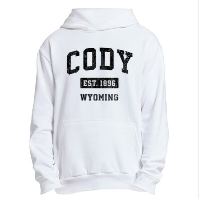 Cody Wyoming Wy Vintage Sports Established Design Urban Pullover Hoodie