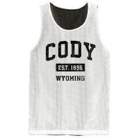 Cody Wyoming Wy Vintage Sports Established Design Mesh Reversible Basketball Jersey Tank