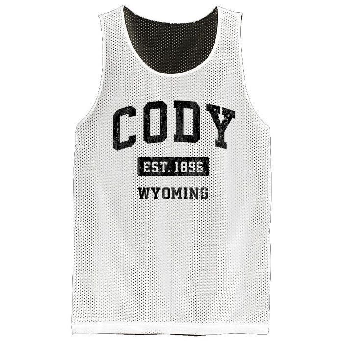 Cody Wyoming Wy Vintage Sports Established Design Mesh Reversible Basketball Jersey Tank