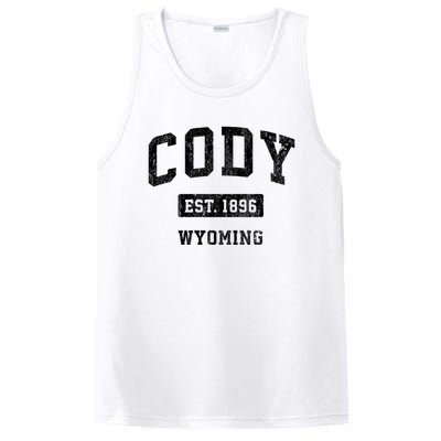 Cody Wyoming Wy Vintage Sports Established Design PosiCharge Competitor Tank