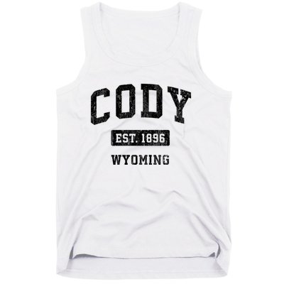 Cody Wyoming Wy Vintage Sports Established Design Tank Top