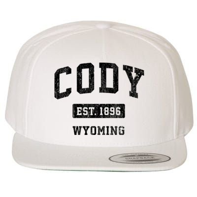 Cody Wyoming Wy Vintage Sports Established Design Wool Snapback Cap