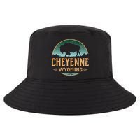 Cheyenne Wyoming WY Buffalo Bison Cool Comfort Performance Bucket Hat