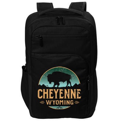 Cheyenne Wyoming WY Buffalo Bison Impact Tech Backpack