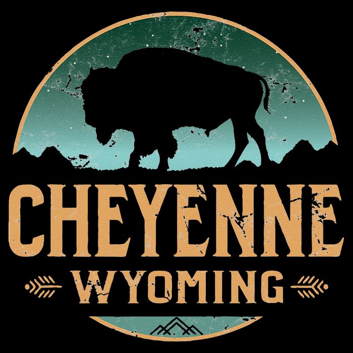 Cheyenne Wyoming WY Buffalo Bison Button