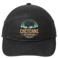 Cheyenne Wyoming WY Buffalo Bison 7-Panel Snapback Hat