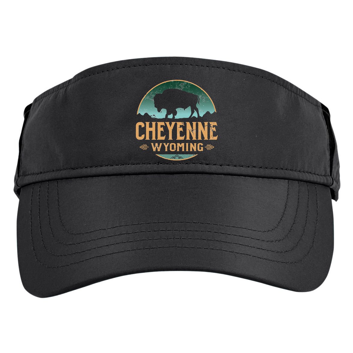 Cheyenne Wyoming WY Buffalo Bison Adult Drive Performance Visor