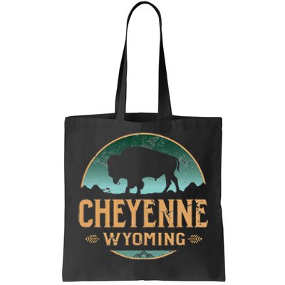 Cheyenne Wyoming WY Buffalo Bison Tote Bag