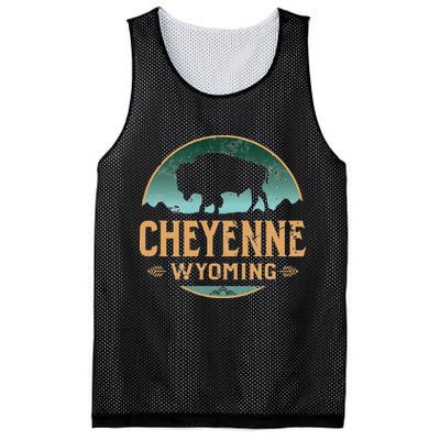 Cheyenne Wyoming WY Buffalo Bison Mesh Reversible Basketball Jersey Tank