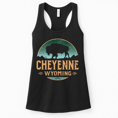 Cheyenne Wyoming WY Buffalo Bison Womens Tank Top