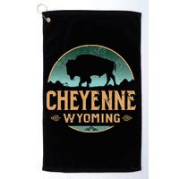 Cheyenne Wyoming WY Buffalo Bison Golf Towel