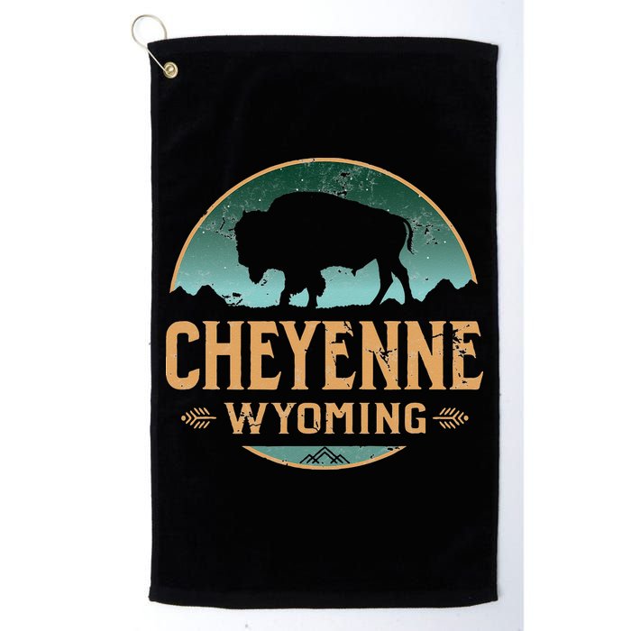 Cheyenne Wyoming WY Buffalo Bison Golf Towel