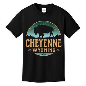 Cheyenne Wyoming WY Buffalo Bison Kids T-Shirt