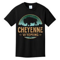 Cheyenne Wyoming WY Buffalo Bison Kids T-Shirt