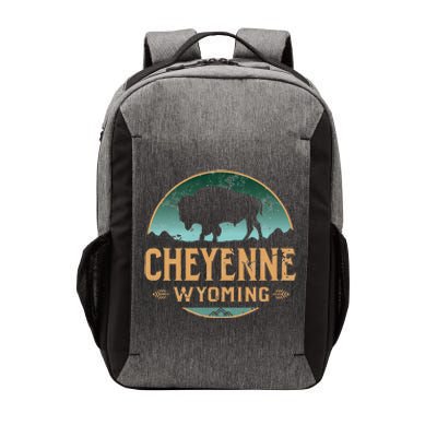 Cheyenne Wyoming WY Buffalo Bison Vector Backpack