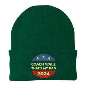 Coach Walz Waltz ThatS My Dad Harris Walz Waltz Election Knit Cap Winter Beanie